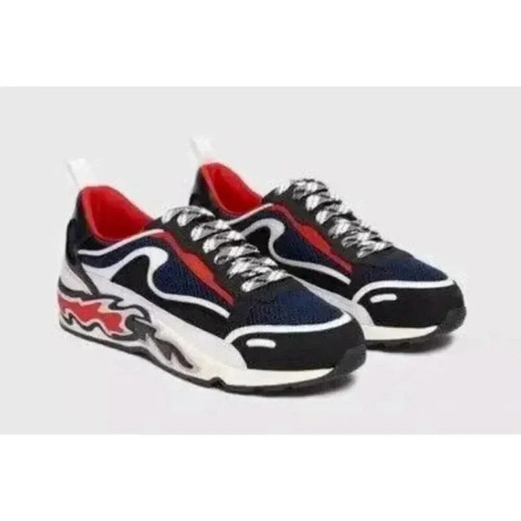 Sandro Paris Flame Sneakers in Dark Navy Size EU 39 (MSRP $245) - Picture 3 of 7